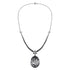 White Gold and Black Rhodium Diamond Flame Egg Transformable Pendant