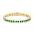 Cosmic Curve Tsavorite Tennis Bracelet