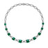 Empress White Gold 54.23ct Sugarloaf Emerald & Diamond Necklace