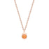 Cosmic Curve Orange Spessartite Pendant