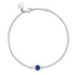Cosmic Curve Blue Sapphire Chain Bracelet
