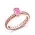 Pink Sapphire Fluted Ring