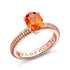 Rose Gold Spessartite Fluted Ring