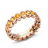 Cosmic Curve Yellow Gold Yellow Sapphire Eternity Ring