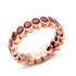 Cosmic Curve Rose Gold Pink Sapphire Eternity Ring