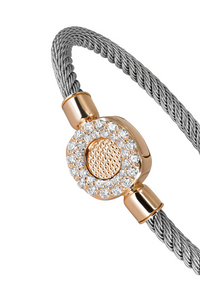Eternity Bracelet Steel Diamonds