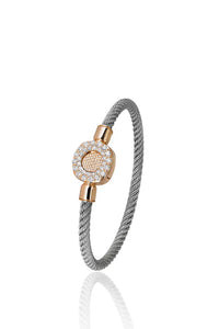 Eternity Bracelet Steel Diamonds