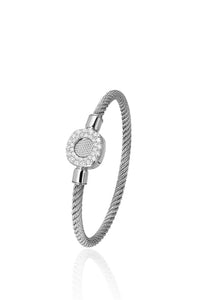 Eternity Bracelet Steel Diamonds
