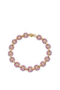 Baby Ghost Bracelet Diamonds and Pink Sapphires