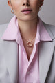Gold Ghost Scarf Ring and Necklace Diamonds