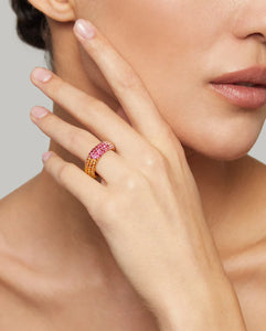 Ghost Ring Multicolored Sapphires