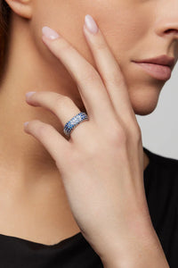 Ghost Ring Blue and Pink Sapphires