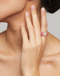 Starghost Ring Sapphires and Diamonds