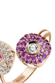 Baby Ghost Ring Tsavorites & Sapphires