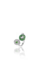 Baby Ghost Ring Tsavorites & Sapphires