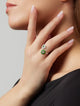 Baby Ghost Ring Tsavorites & Sapphires