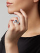 Baby Ghost Ring Tsavorites & Sapphires