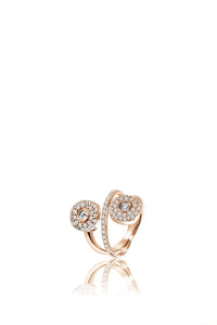 Baby Ghost Ring Double Diamonds