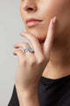 Baby Ghost Ring Double Diamonds