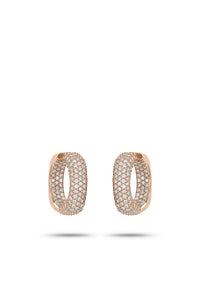 Starghost Earrings Diamonds and Rose Gold