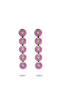 Baby Ghost Earrings Diamonds and Sapphires