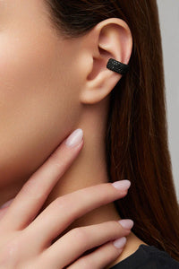 Gold Ghost Earcuff Black Diamonds