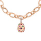 Brushed Rose Gold Diamond Egg Charm