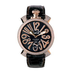 Manuale 48mm - Diamonds - Rose gold