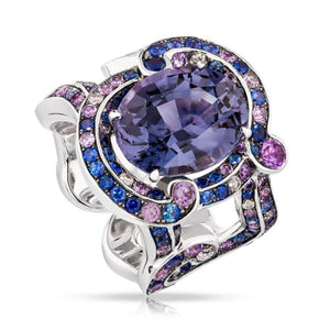 Exuberant Lavender Spinel White Gold Ring