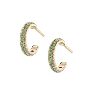 Fluted Hoop Earrings