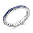 White Gold Blue Sapphire Fluted Eternity Ring