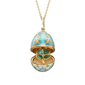 Gold Guilloché Enamel Surprise Lockets