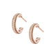 Gold Fluted Hoop Earrings