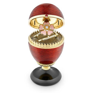 Limited-Edition 18k Yellow Gold Yellow Guilloché Enamel Egg Objet