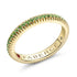Yellow Gold Tsavorite Fluted Eternity Ring