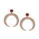 Hilal Crescent Diamond Earrings