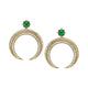 Hilal Crescent Diamond Earrings