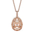 Impératrice Rose Gold Diamond Set Egg Pendant