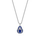 Palais White Gold Diamond & Royal Blue Guilloché Enamel Egg Petite Pendant