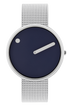 40 mm / Midnight Blue dial / Matt steel mesh band