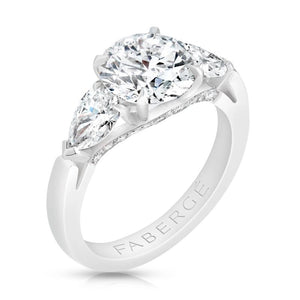 Platinum Diamond Three Stone Ring