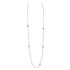 Rose Gold Diamond & Pink Guilloché Enamel Sautoir Necklace