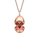 Rose Gold Heated Ruby Heart Surprise Locket