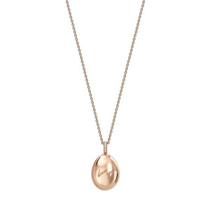 Gold I Love You Egg Pendants