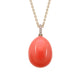 Rose Gold Neon Egg Pendants with Diamond Bail