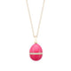 Rose Gold Neon Egg Pendants with Diamond Belt