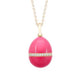 Rose Gold Neon Egg Pendants with Diamond Belt