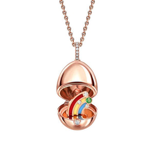 Rose Gold Rainbow Surprise Locket