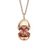 Rose Gold Ruby, Diamond & Pink Lacquer Butterfly Surprise Locket