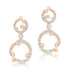 Rose Gold & Diamond Drop Earrings